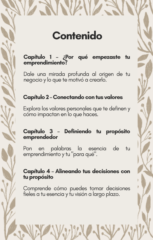 Ebook "¿Sabes cuál es el propósito de tu emprendimiento?