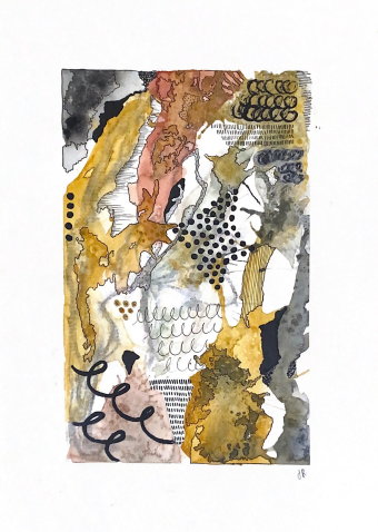 Obra "Escondido I" (21*29 cm)