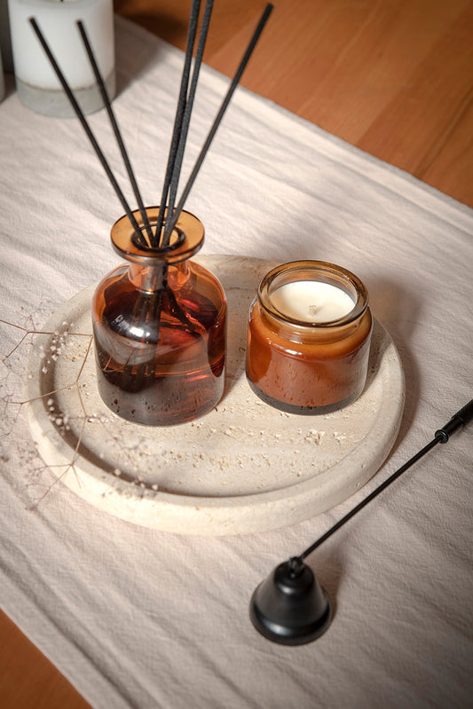 Bandeja de mármol redonda 20 cm