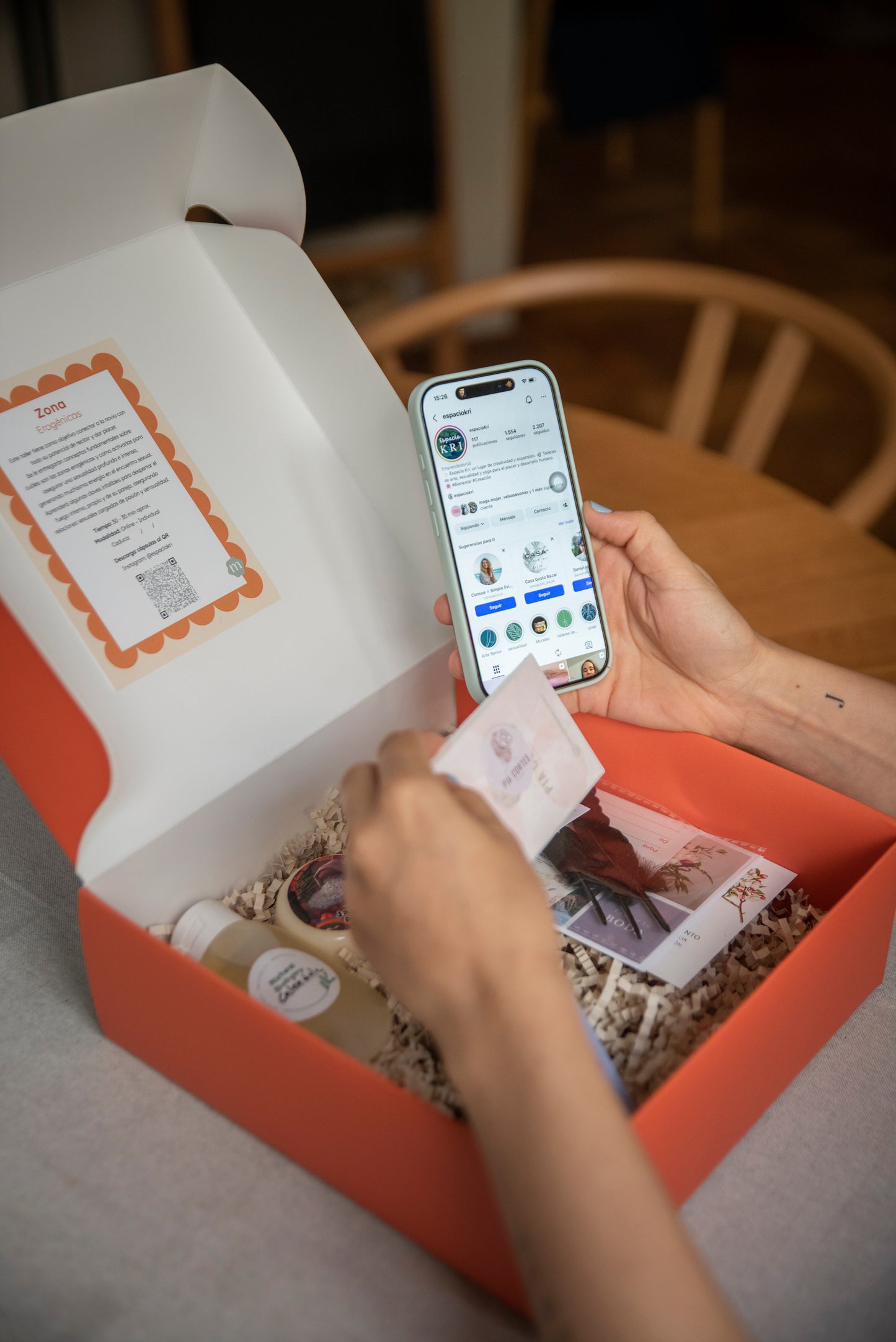 Caja Me caso taller zona erogénicas