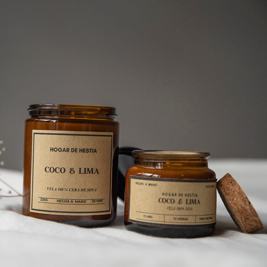 Vela de Soya Coco & Lima