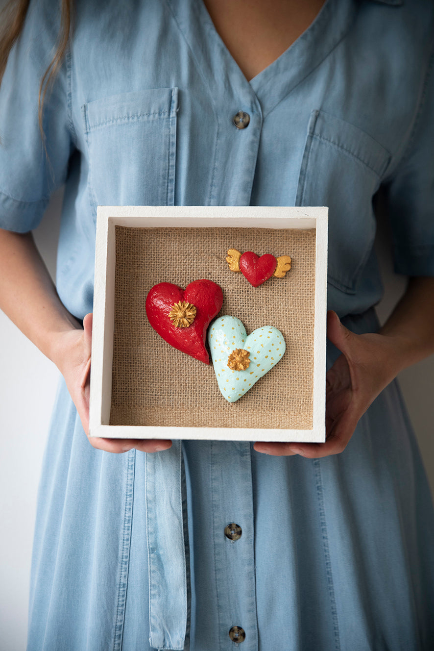 Cuadro Dúo Latido de Amor (22 cm)