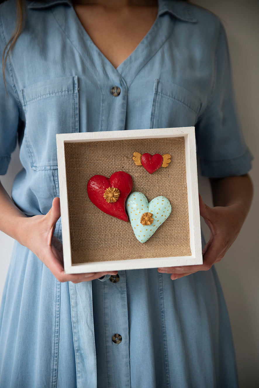 Cuadro Dúo Latido de Amor (22 cm)