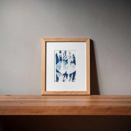 Cuadro Helecho y Pétalos de rosa