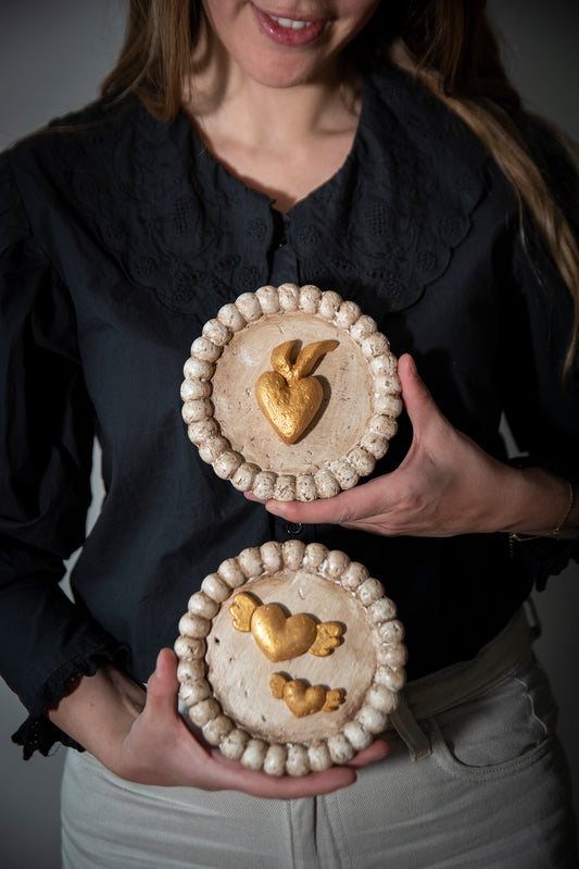 Adorno de corazón Suspiros Rústicos