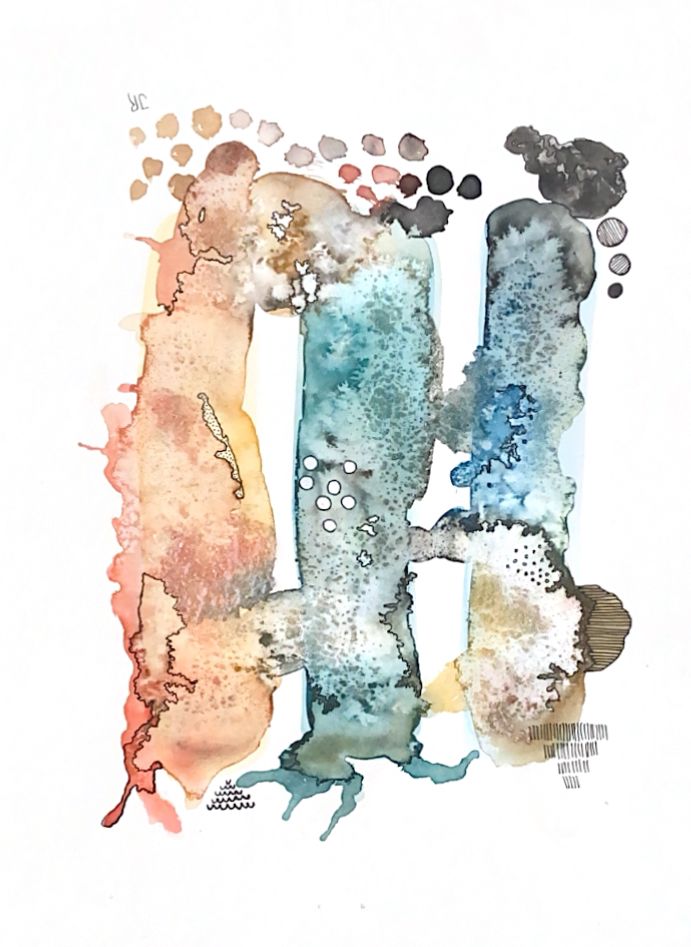 Obra "Bailarinas" (21*29 cm)