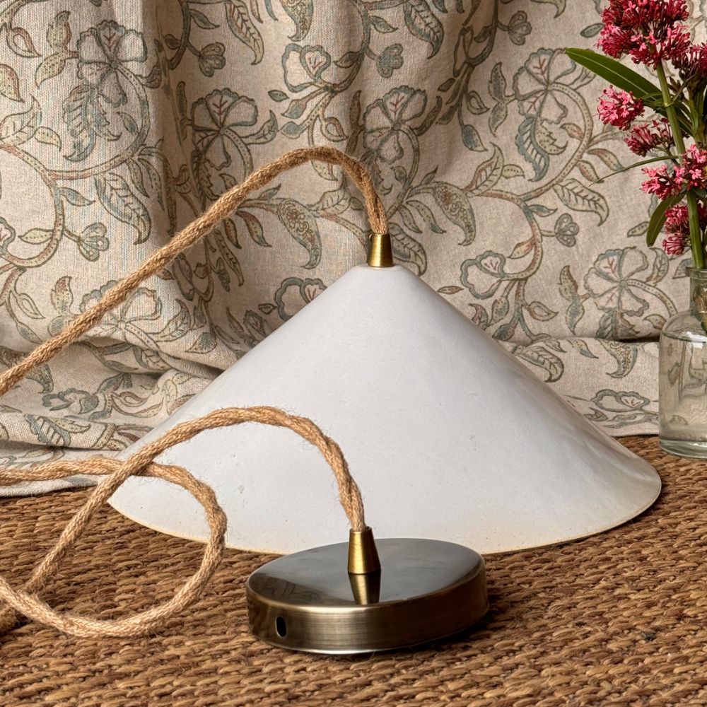 Lámpara Mistral Blanca Yute - Chica
