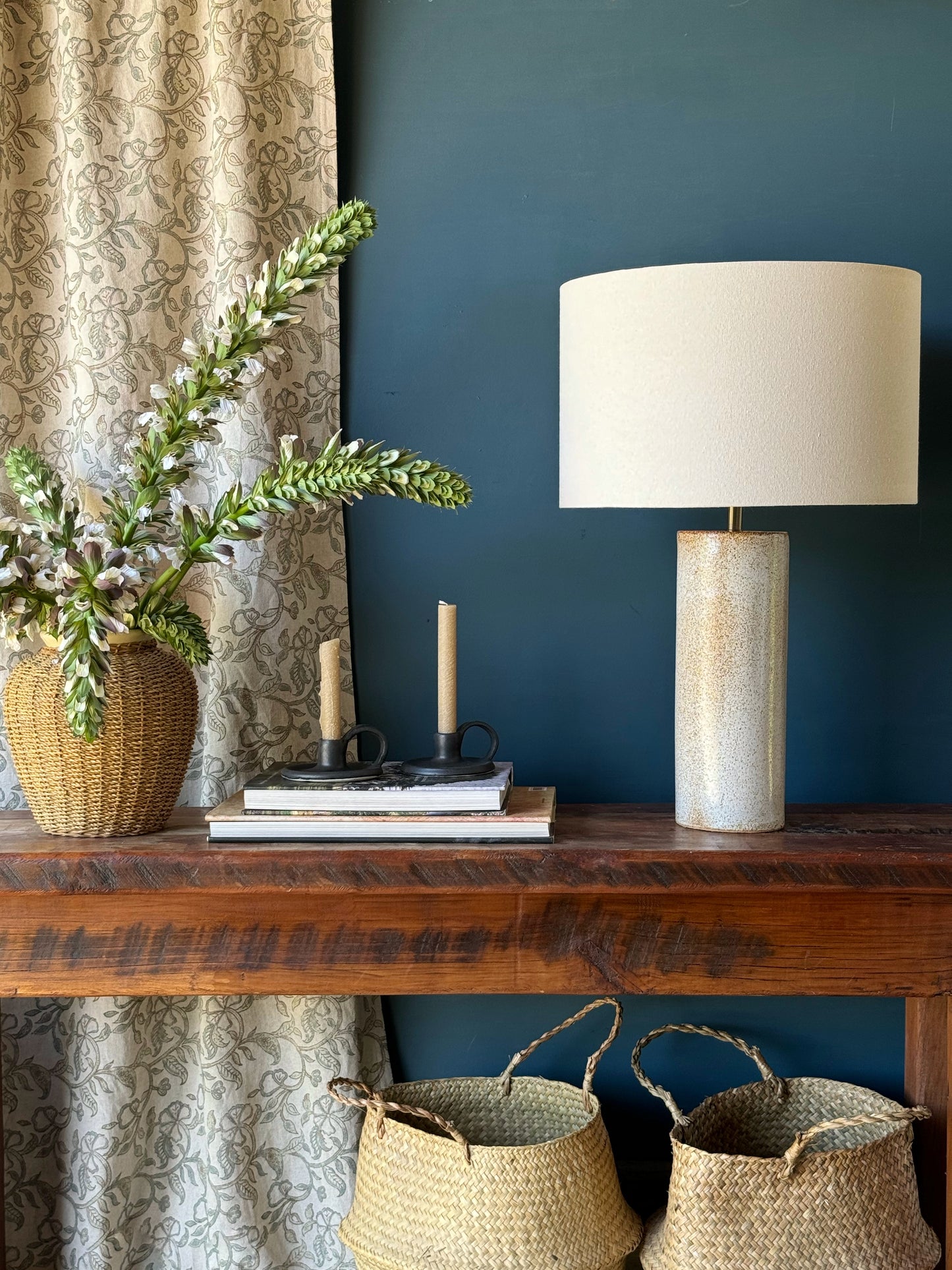 Lámpara Puelche Blanca & Tela