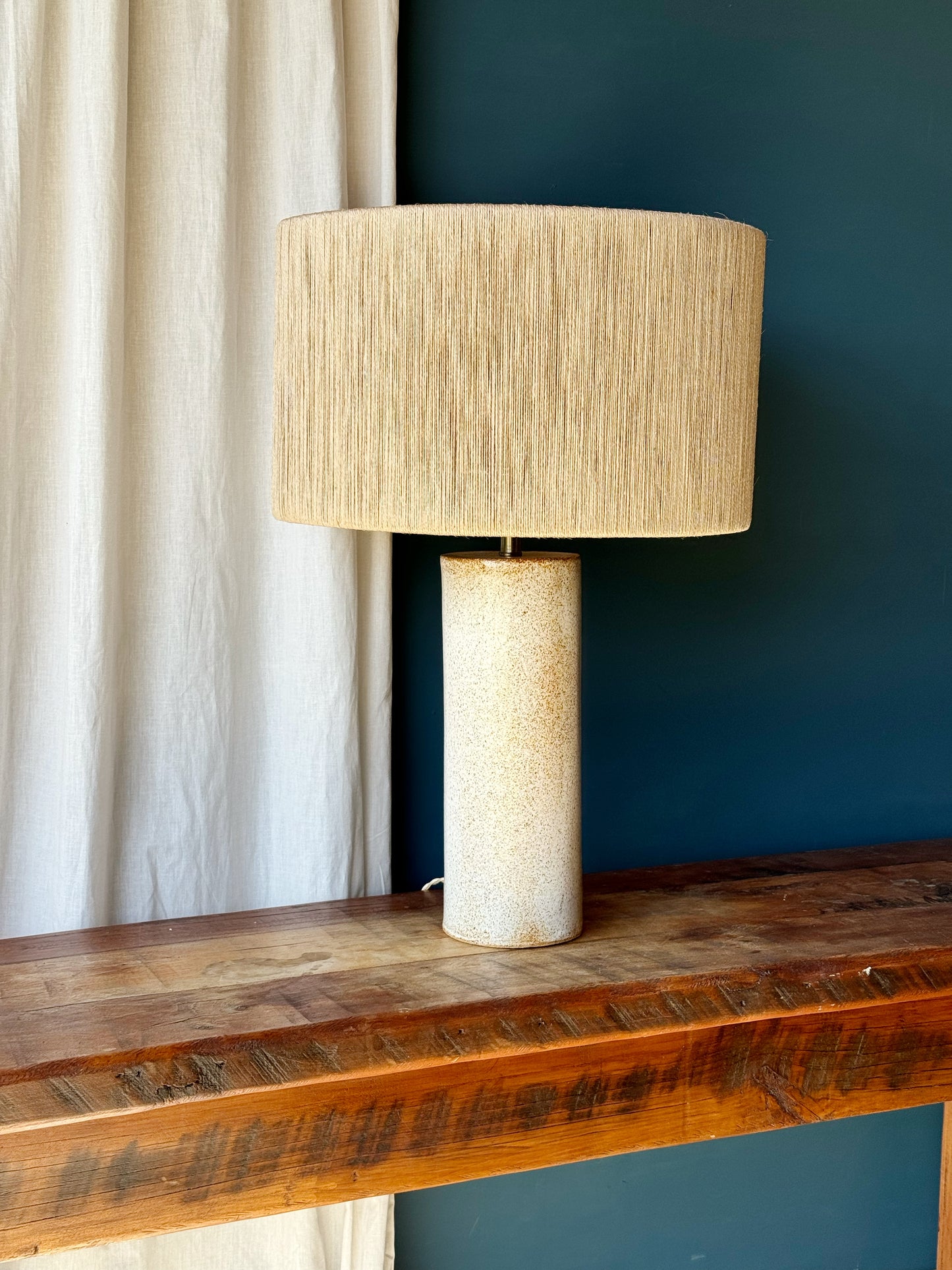 Lámpara Puelche Blanca & Yute