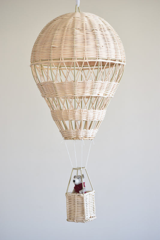 Móvil globo aerostático con osito