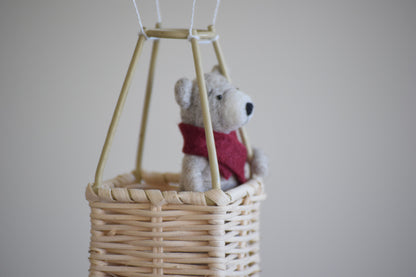 Móvil globo aerostático con osito