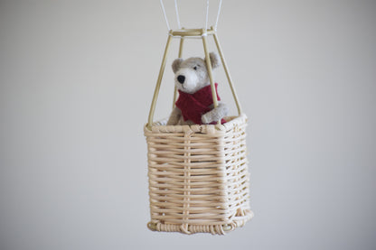 Móvil globo aerostático con osito