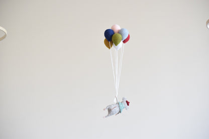 Móvil ratón con globos