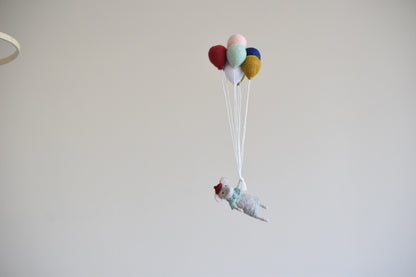 Móvil ratón con globos