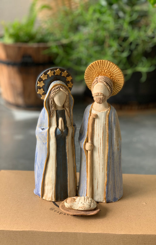 Pesebre estrellas doradas