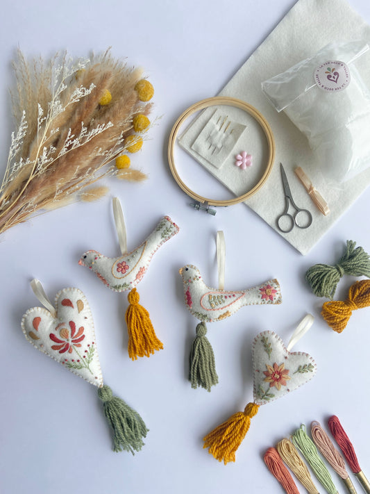 Kit Bordado Paño Lenci - Adorno