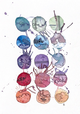 Obra "Puntos de Luz"  (21*29 cm)