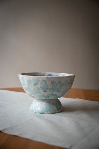 Centro de mesa cerámica gres "Cáliz del Mar"