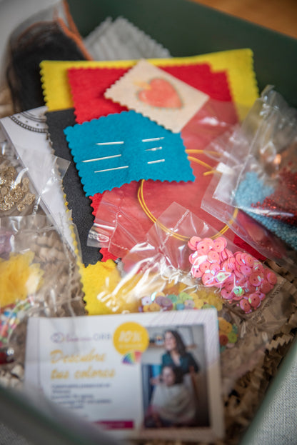 Caja Aprendo con taller de pedrería