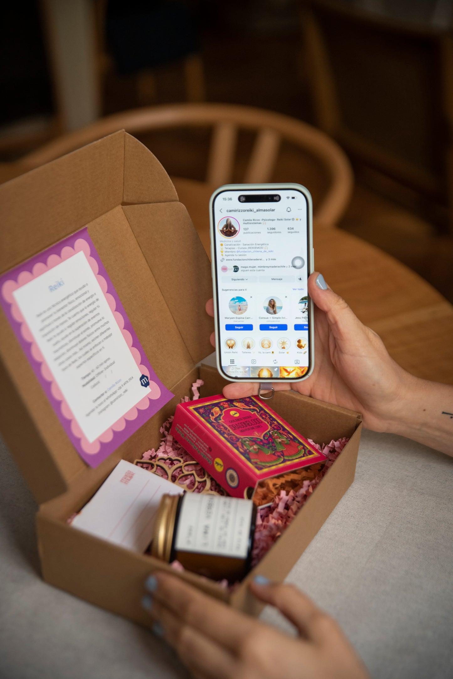 Caja Mistica con sesión de reiki