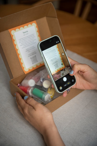 Caja Aprendo con taller teoría del color