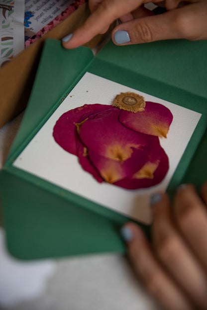 Caja Aprendo con taller prensado y armado de rosas