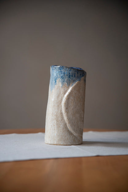 Jarrón cerámica gres Velo del Mar