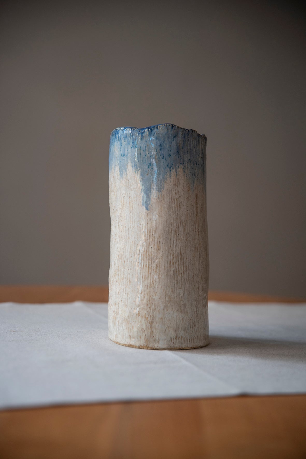 Jarrón cerámica gres Velo del Mar