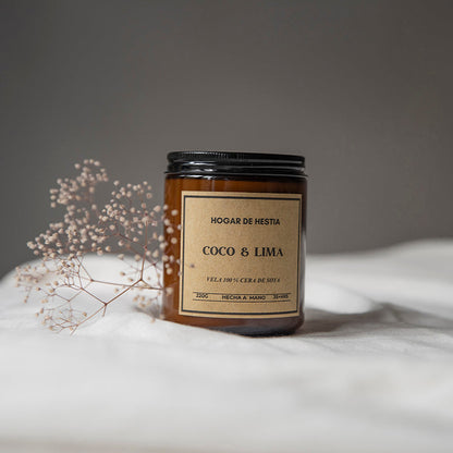 Vela de Soya Coco & Lima