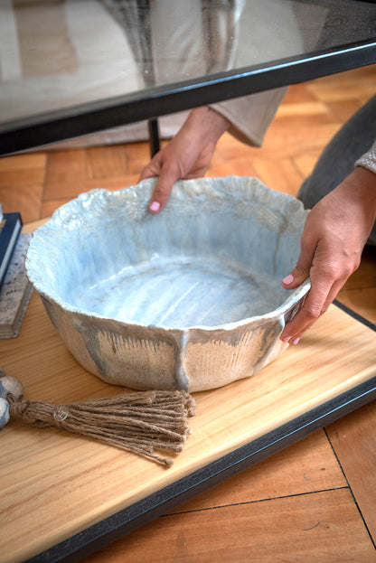 Centro de mesa cerámica gres "Fuente del Cielo"